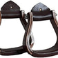 Wooden Wide Western Leather Covered Stirrups, Wooden Bell Saddle Stirrups