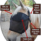 EquiVizor 95% UV Eye Protection (Full) Standard Horse Fly Mask - Help with Uveitis, Corneal Ulcer, Light Sensitivity. Designed to Stay On Your Horse, Off The Ground.