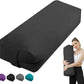 Rectangular Yoga Bolster Pillow, Meditation Pillow for Yin & Restorative Yoga, Filled with Wasted Sponge