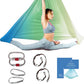 Aerial Silk Yoga Hammock & Swing for Home, Inversion Exercises, Starter Kit for All Levels - Durable with Extension Straps, Carabiners, and Pose Guide
