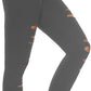 DIBAOLONG Womens High Waist Yoga Pants Cutout Ripped Tummy Control Workout Running Yoga Skinny Leggings