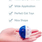 PET SHOW 20Pcs Cat Toy Balls with Bell Inside 1.57" 1.4" Plastic Kitten Chase Toys Jingle Bell Ball for Cat Indoor Training