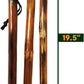 SE 3 Piece 55" Detachable Pine Wood Walking/Hiking Stick with Metal Tip, Reinforced Rubber Tip, and Water-Resistant Travel Pouch - Portable and Durable for Outdoor Adventures