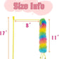 3 Pack Cat Wand Toy, Rainbow Cat Feather Toys with Bells, Teaser Wand with Soft Furry Tail, Interactive Toys for Indoor Cats & Kitten & Kitty