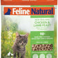 Feline Natural High Protein Dry Cat Food, Freeze-Dried Diet with 98% Meat, Organs & Seafood, No Peas, Grains, or Artificial Additives, Made in New Zealand, Chicken & Lamb, 3.5oz