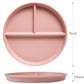 greenandlife 9 Inch (4PCS) Unbreakable Divided Plates for Kids Adults, Dishwasher & Microwave Safe Compartment Plate, Lightweight Reusable Plastic Portion Control Plates, BPA Free and Healthy