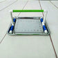 Small Bird Parrot Stand Perch Table Top Stand Playground Grind Perch Swing Training Playstand Exercise Chew Toys for Budgies Parakeet Cockatiel Conure Finch (Stainless Steel Tray, M)