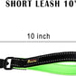 PLUTUS PET 10 Inch Short Dog Leash for Large Dogs with Locking Carabiner Clip & Padded Handle（10”, Black）