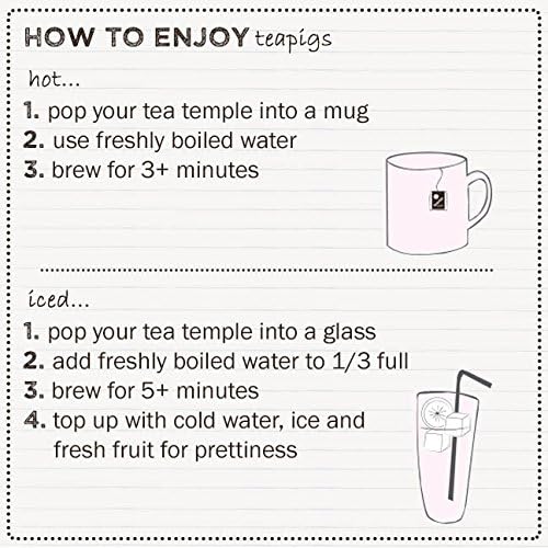Teapigs Darjeeling Earl Grey Tea Bags Made with Whole Leaves, bold flavor, natural ingredients (1 Pack of 50 Teabags)