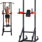 GYMAX Multi-function Power Tower, Heavy-duty Pull Up Bar Stand for Pull-ups, Push-ups, Vertical Knee, Leg Raises, Dip Stand, Strength Training, Workout Dip Station for Home, Gym, Fitness Equipment