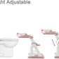 PandaEar Potty Training Seat with Step Stool Ladder, Toddler Toilet Seat for Kids Boys Girls, Comfortable Safe Potty Seat with Anti-Slip Pads Ladder & Bear Design -Pink