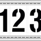 Stencil Trac Rails for Letter/Number Stencils | Part#: 10001146 | Use for Marking Parking Spaces, Doors & Walls | 2 Locking Rails 48″ W & 2 Overspray Panels | Stencils Sold Separately | Made in USA