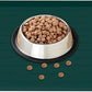 18" x 12" Dog Food Mat, Silicone Pet Mats for Food and Water, Nonslip Pet Feeding Mats for Floors, Dog Cat Bowl Mat with Raised Edges, Dark Green