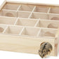 Wontee Wooden Hamster Tunnel Maze with Cover, Hideout & Tunnel Exploring Toys for Dwarf Hamsters Mice Small Gerbil