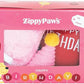 ZippyPaws Birthday Box - Dog Squeaky Toys to Keep Them Busy, Funny Food Plush for Small, Medium, & Large Dogs, Cute Stuffed Puppy Toy & Hat, Pet Products, Gift for Dogs of All Breeds - 3-Pack, Pink