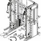 MiM USA Hercules EX, Commercial All in One Gym Machine w/400 lb Weight Stack, Adj Bench, Jammer Arms, Leg Press, Leg Extension, Arm Curl, LAT Seat & Complete Attachment