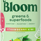 Bloom Nutrition Superfood Greens Powder, Digestive Enzymes with Probiotics and Prebiotics, Gut Health, Bloating Relief for Women, Chlorella, Green Juice Mix w Beet Root Powder, 60 SVG, Strawberry Kiwi