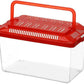 Plastic Turtle Fish Tank Handheld Aquarium Reptisoil Reptile Storage Nest Plastic Fish Bowls Bearded Dragon Habitat Glass Containers Lizards Reptile Feeding Tank Animal Turtle Tank
