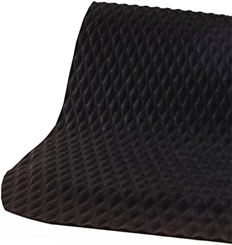 American Floor Mats Hog Heaven Premium 7/8" Black & Black Border 3' x 5' Nitrile Backed Anti-Fatigue Comfort Mat