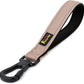 PLUTUS PET Short Dog Leash, Reflective Nylon Padded Handle, Strong Traffic Leash with Carabiner Clip, Perfect for Large or Medium Dogs (10”，Beige)