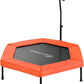 Upper Bounce Mini Workout Trampoline with Adjustable T-Shaped Handrail – Hexagonal Rebounder Trampoline for Kids & Adults – Fitness & Recreational Trampolines, Supports up to 220 lbs.