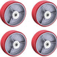 Heavy Duty Casters Wheels 4"5"6"8"DiameterX2"Width Industrial Caster Wheels Polyurethane Wheel with Capacity 800-1,500 lbs/pcs Used in,Trail Jack,Tool Box