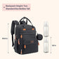 BabbleRoo Diaper Bag Backpack - Baby Essentials Travel Tote - Multi Function Waterproof Diaper Bag, Travel Essentials Baby Bag with Changing Pad, Stroller Straps & Pacifier Case - Unisex, Black