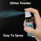 Go Ho Hair and Body Glitter Spray,Light Blue Glitter Spray Dry Powder Makeup for Clothes,Festival Loose Sparkle Powder,Holographic Ultra Fine Resin Glitters for Crafts,10g