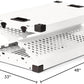 Impact Collapsible Dog Crate - Foldable Hard Crate for XXL Dogs - Heavy Duty Travel Kennel with Powder-Coated Aluminum - Quick Setup for Indoor & Outdoor (White, 48" (48" L x 27" W x 33" H))
