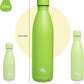 Insulated Water Bottles,25 oz Double Wall Stainless Steel Vacumm Metal Flask for Sports Travel,Green