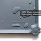 Hoki Found XX-Large Silicone Pet Feeding Mats - Non Slip Cat Dog Bowl Mats - Waterproof, Gray (28'' x 26'')