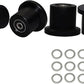 Total Gym Replacement Set Wheels/Rollers for Models XL, XLS and Some 3000 XL, All FIT, and Fit with Bearings Thru Hole of 1/4" in Diameter - 4 Pack (Black)