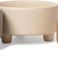 Waggo Uplift Ceramic Dog Bowl for Small Medium and Large Breeds - Heavyweight and Durable Pet Food and Water Dish Crock, Dishwasher Safe, Modern, Elevated Feeder (Vintage Grey, Small)