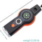 7 in 1 Emergency Survival Whistle with Compass, Outdoor Multi-Functional Hiking Safety Tool with Lanyard
