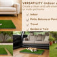 Dog Grass Pad with Tray, 34"x22" Silicone Base Washable Reusable Pee Pad & Grass Pad - Non-Slip, Easy-Clean Indoor Outdoor Dog Potty Toilet (34" x 22")