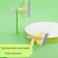 360° Press and Rotate Flea Comb for Cats and Dogs - Self-Cleaning Pet Hair Removal Tool with Release Button & Long-Short Stainless Steel Teeth for Shedding (Yellow)