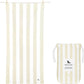 Dock & Bay Beach Towel - Quick Dry, Sand Free - Compact, Lightweight - 100% Recycled - Includes Bag - Cabana Light - Bora Bora Beige - Large (160x90cm, 63x35)