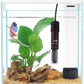 2 Gallon Glass Betta Fish Tank with Heater Filter and Light, Self-Cleaning Small Fish Tank Starter Kits.