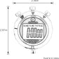 Stopwatch, Metal Stop Watch for Sports 10/100/400 Laps, Stopwatches Timer for Coach Sports Running with 0.01second & 0.001second Timing, Conutdown, Alarm