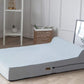 KOPEKS Orthopedic Memory Foam Dog Bed 7" Inch Thick Extra Large Dog Bed With Pillow Grey 50"x34"x10" Includes Waterproof Liner and Durable Removable Cover With Smart Design