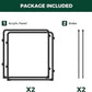 FXW Homeplus Unleashed Indoor Dog Playpen - Stress-Free and Safe Play, Heavy Duty 24 Inch 2 Acrylic Panels Dog Pen for Puppy and Small Dogs, Black│Patented
