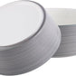 Grey White Dog Bowl Ceramic for Medium Large Breed, Heavy Weighted Dog Food Water Feeder Dish, 8 in Non - Slip Modern Cute Extra Big Porcelain Pet Bowl Maze Wide Mouth