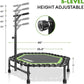 ONETWOFIT 42"/45" Rebounder Trampoline for Adults, Silent Mini Trampoline Indoor Exercise Fitness Trampoline Bungee Rebounder Workout Max Load 330lbs