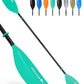 Abahub Adjustable Kayak Paddle 210-230 cm/ 230-250 cm Floating Kayaking Oars Boating Oars Canoeing Oars Black