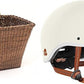 Retrospec Bicycles Cane Woven Rectangular Toto Basket with Authentic Leather Straps and Brass Buckles