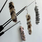 Interactive Cat Wand Toy with Cat Dancer, Retractable Feather Fox Tail Teaser for Indoor Cats, Enrichment Play Kittens to Senior Cats (Soft Pink)