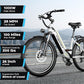 DriftGod 26" Electric Bike for Adults – Powerful 1000W Motor, 48V Removable Battery, 7-Speed, Front Suspension & LCD Display – Commuter and Mountain EBike for Women