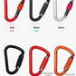 Auto Locking Carabiner Heavy Duty Carabiner 25kN UIAA Certified Climbing Carabiner Climbing Equipment Safety Carabiners for Rappelling, Hammocks, Rescue, Dog Leash, Swing
