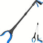 Grabber Reacher Tool - 32” Extra Long Foldable Gripper and Reaching Tool - Heavy Duty Pick Up Stick Grabbers for Seniors, Trash, Surgery Recovery Must Haves Gifts (Black Blue)