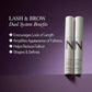 NULASTIN Eyelash Serum & Brow Serum - Lash & Brow Dual System - Eyebrow & Eyelash Enhancing Serums with Keratin & Peptides for Fuller Looking Lashes & Brows (2 Count, 0.1 Fl Oz Each)